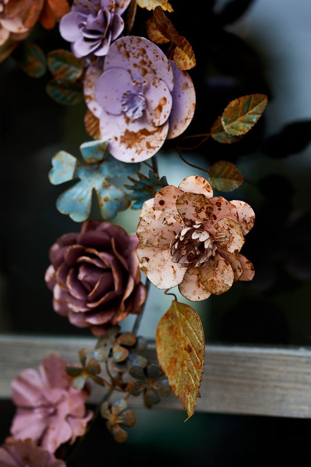 Floral Heart Iron Wreath #1