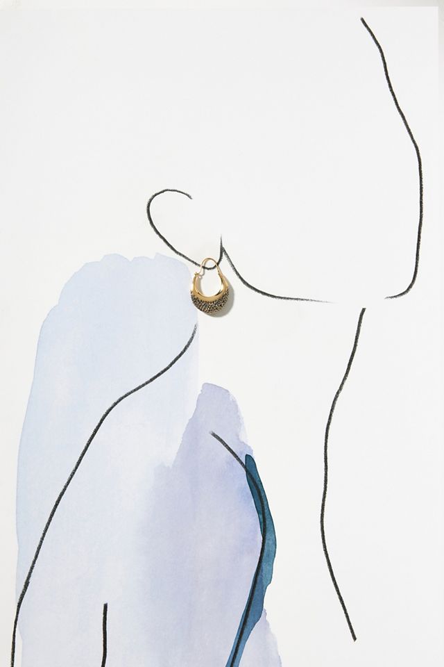 Cosmic Rocker Huggie Hoop Earrings #2