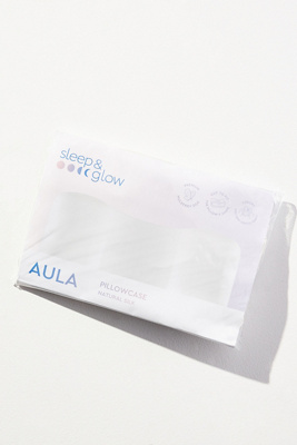 Sleep & Glow Aula Silk Pillowcase In White