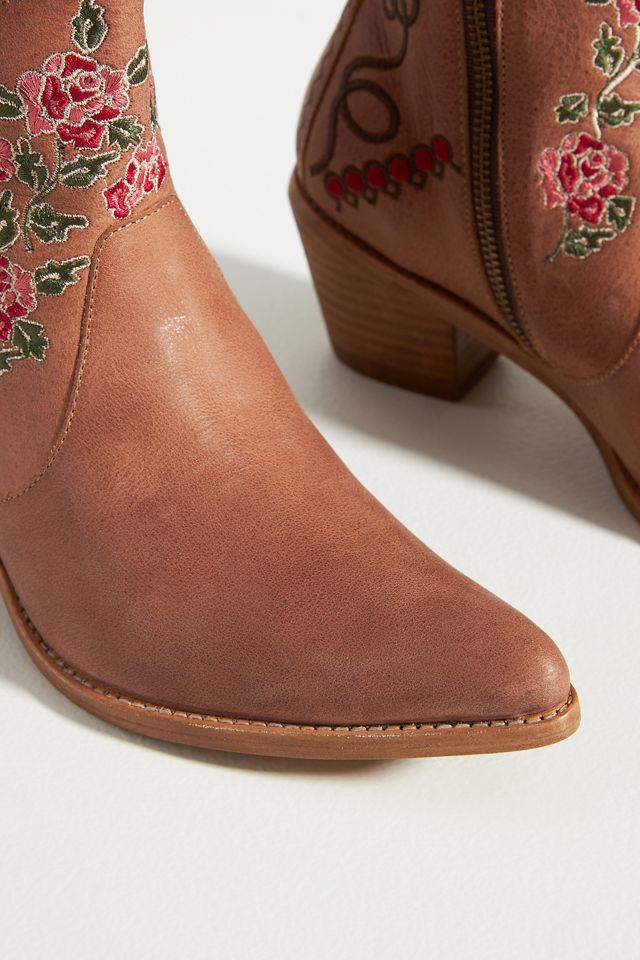 Embroidered Leather Western Boots #2