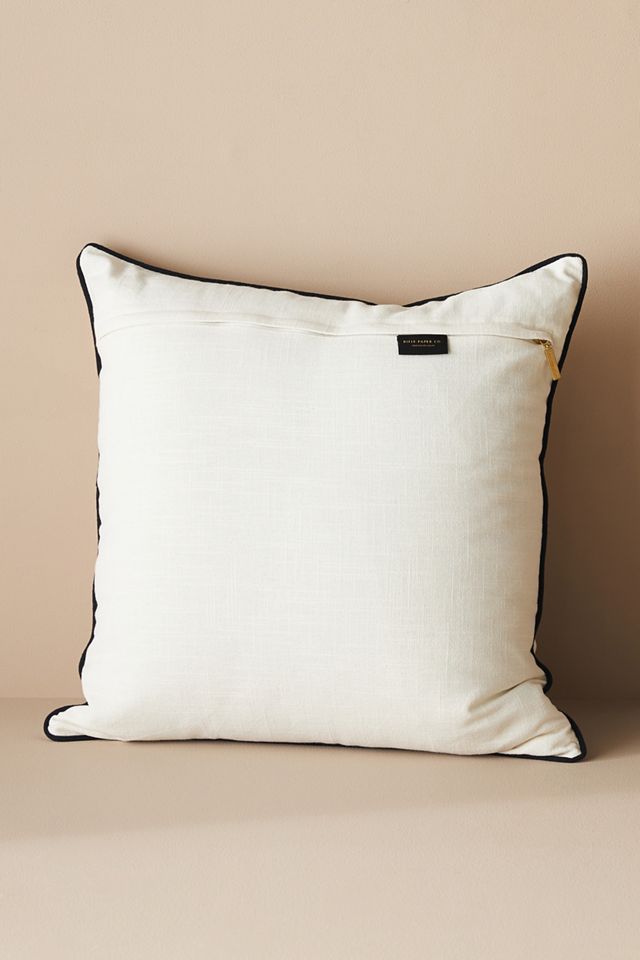 Rifle Paper Co. x Loloi Cool Cats Embroidered Pillow #2