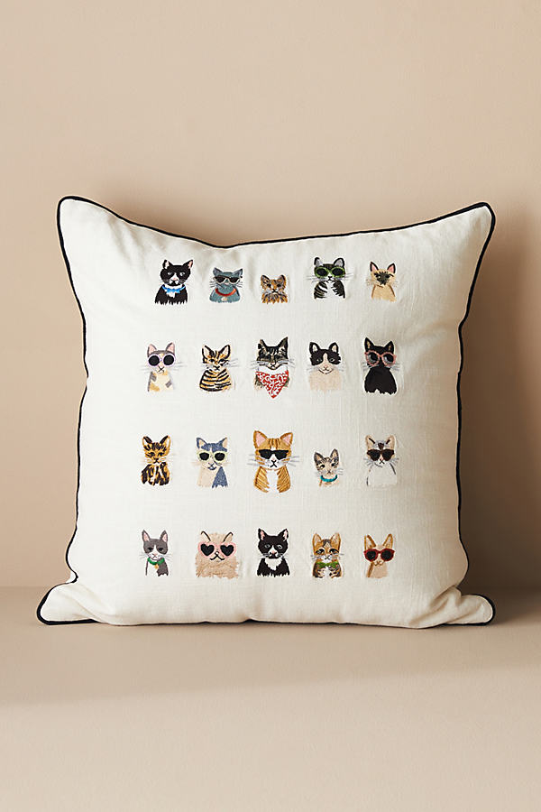 Rifle Paper Co . Cool Cats Pillow