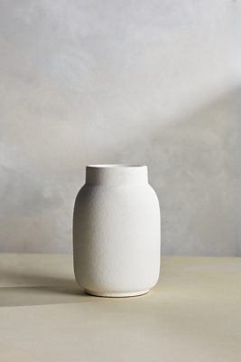 Matte Terracotta Vase, Large Wide Top