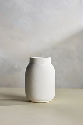 Matte Terracotta Vase, Large Wide Top