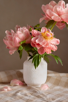 Matte Terracotta Bud Vase, Wide Top