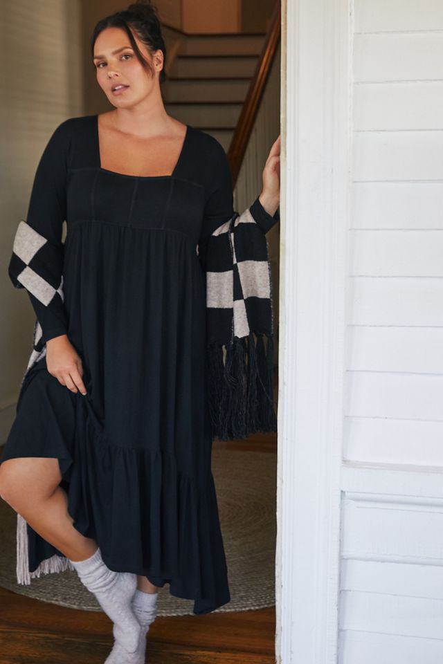 Seamed Midi Dress #4