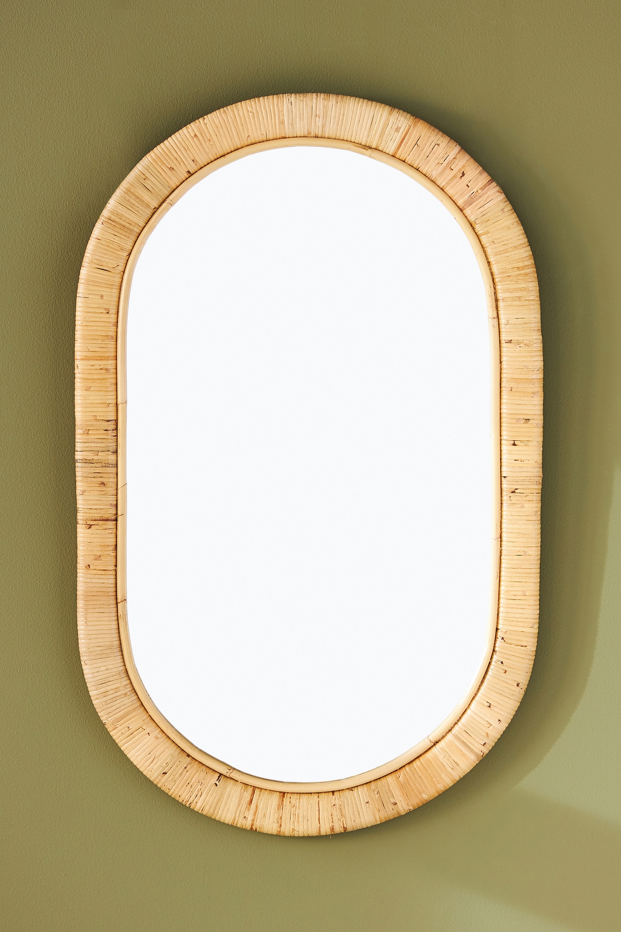 Rattan Lozenge Mirror