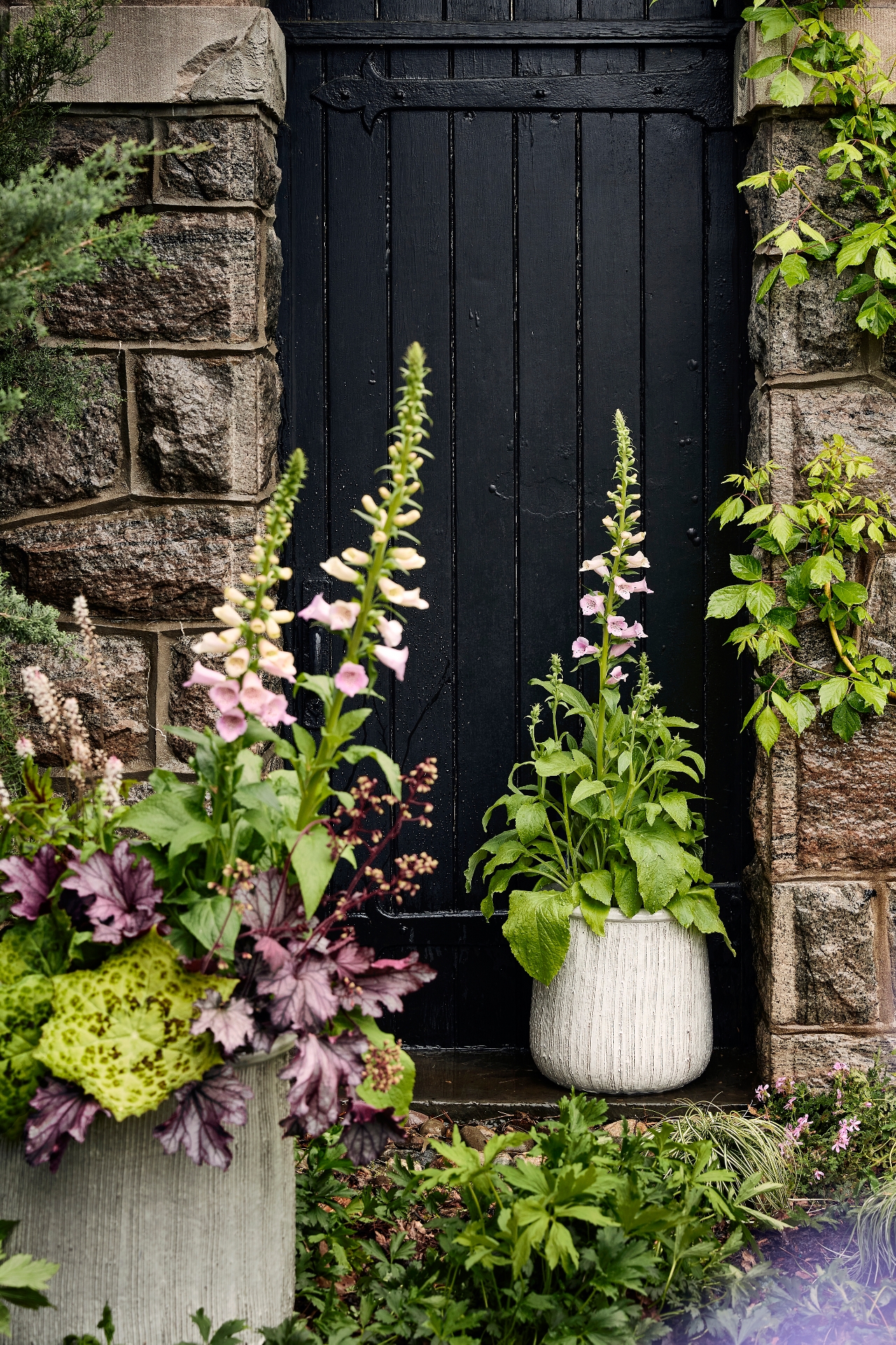 Roll Top Ceramic Planter