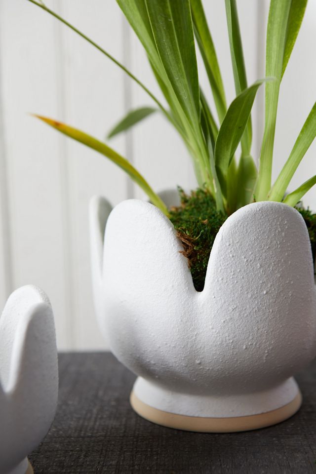 Tulip Ceramic Planter, 6" #2