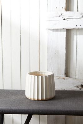 Furrow Ceramic Planter, 7