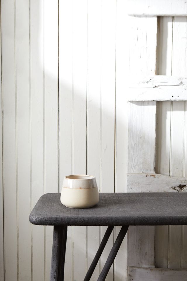 Neutral Block Ceramic Planter, 6" #1