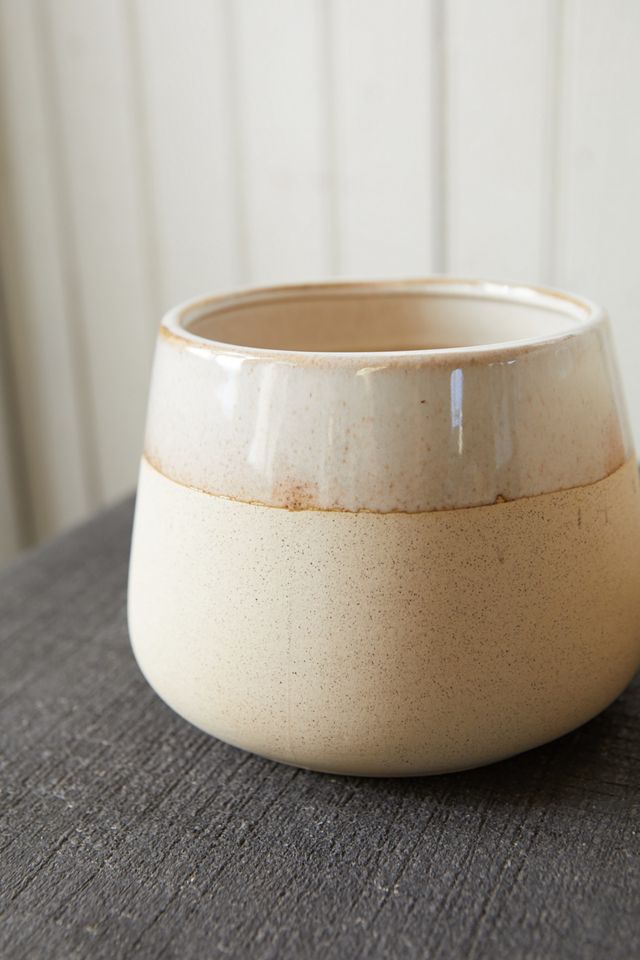Neutral Block Ceramic Planter, 6" #2