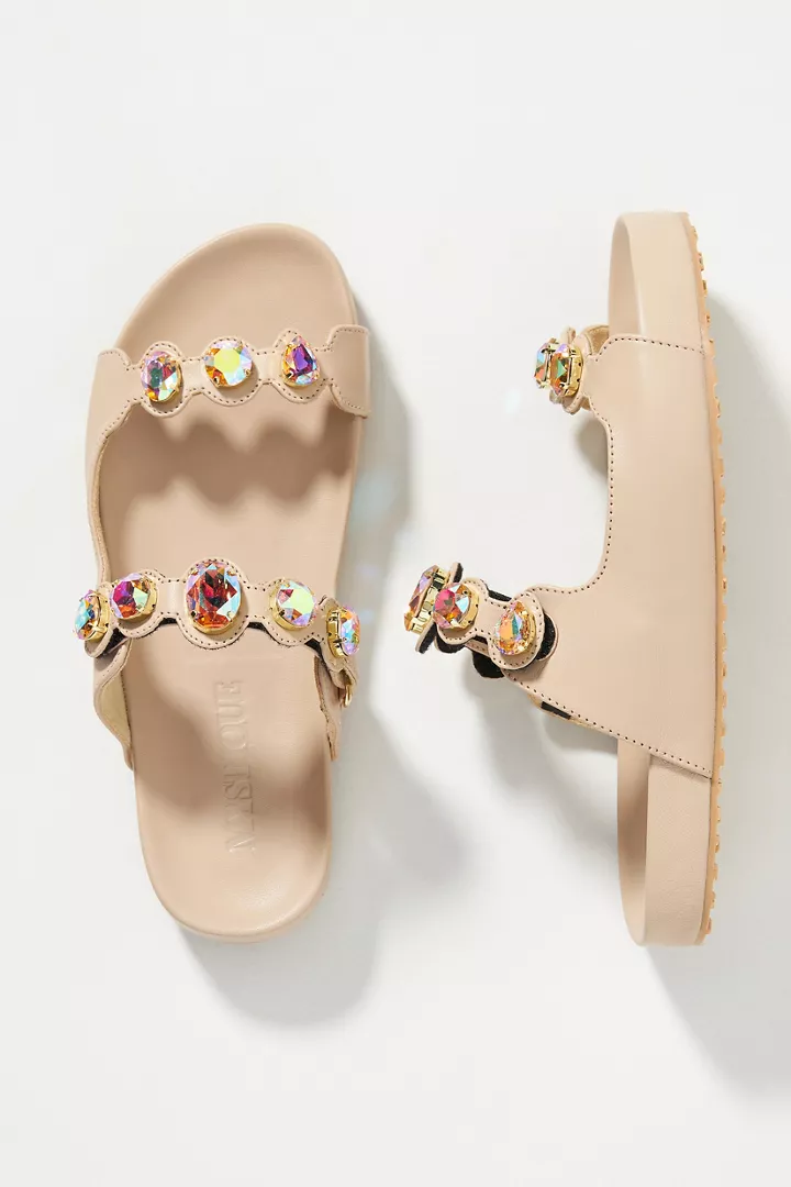 Mystique Embellished Slide Sandals