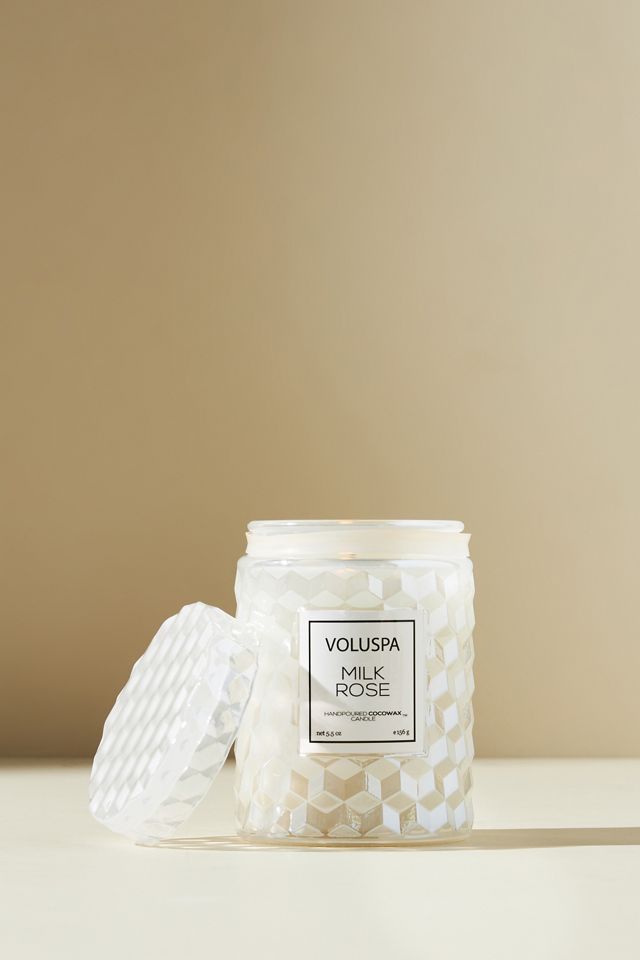 Voluspa Roses Petite Embossed Jar Candle #1