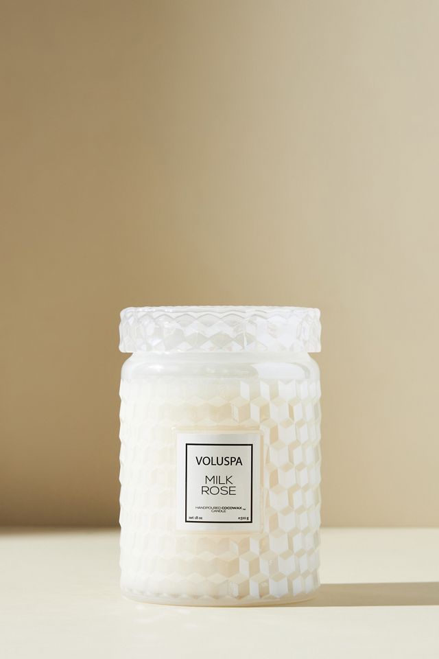 Voluspa Roses Embossed Jar Candle #1