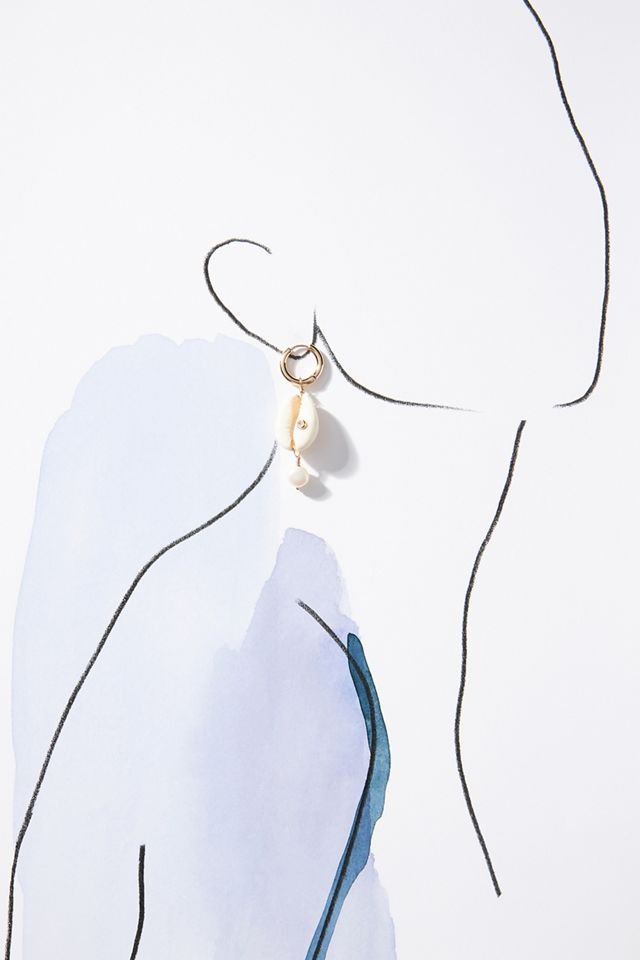 Dannijo Hani Shell Drop Earrings #2