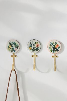 Anthropologie Leighton Monogram Hook