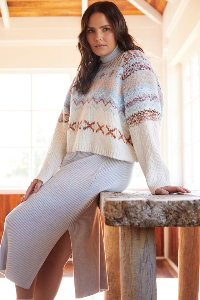 Daily Practice by Anthropologie Plush Cropped Sweater #4