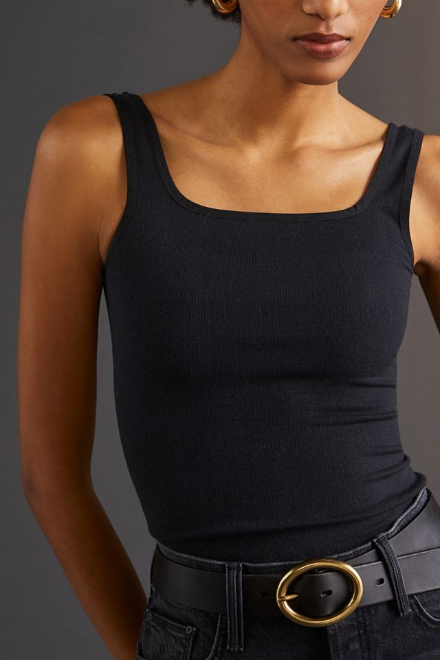 By Anthropologie Seamless Square-Neck Tank #1