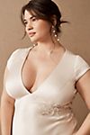 Jenny by Jenny Yoo Briony Cap-Sleeve Deep-V Beaded Floral Wedding Gown #4