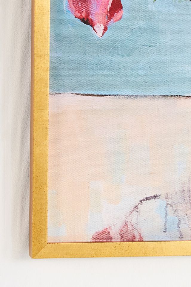 Flowers in Blue Vase Wall Art #2