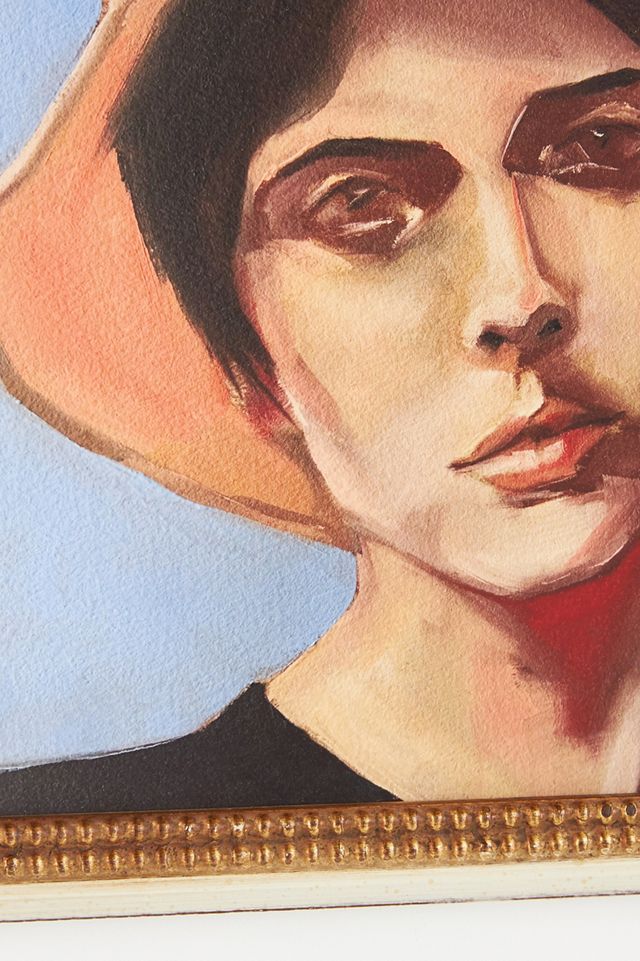 Hat Girl Wall Art #1