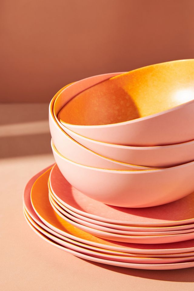 Poppy Bamboo Melamine Side Plates, Set of 4 #3