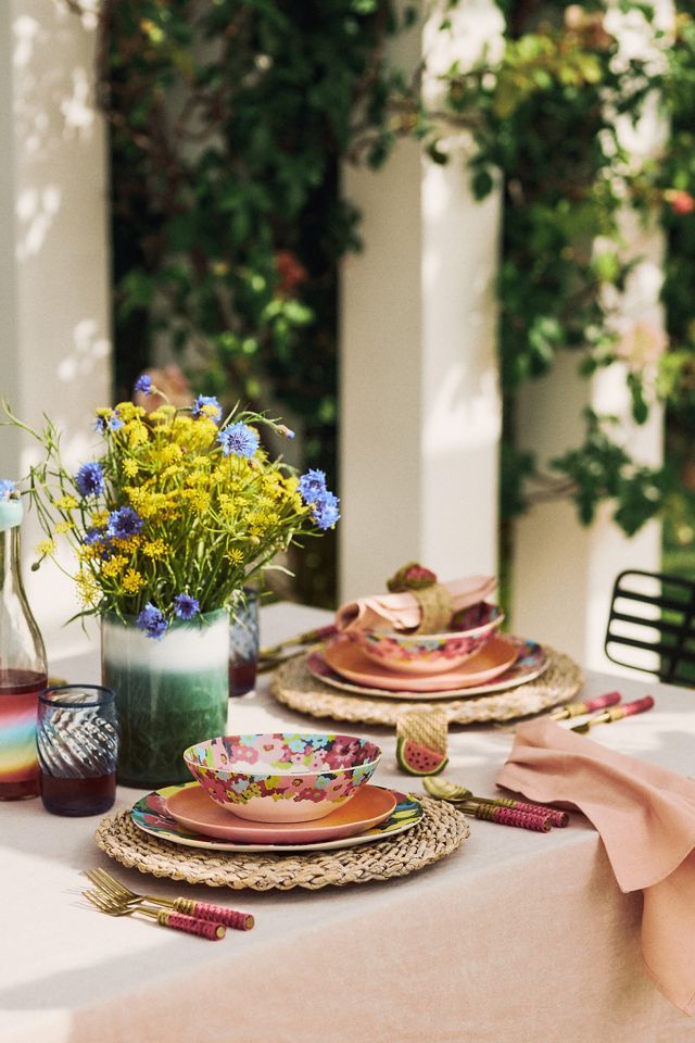 Poppy Bamboo Melamine Side Plates, Set of 4 #5