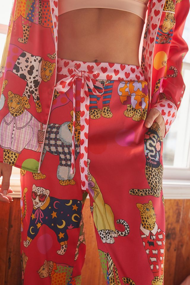 Karen Mabon Silky Leopard Pajama Set #2