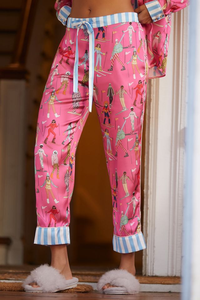 Karen Mabon Apres Ski Satin Pajama Set #2