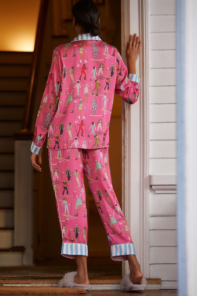 Karen Mabon Apres Ski Satin Pajama Set #4