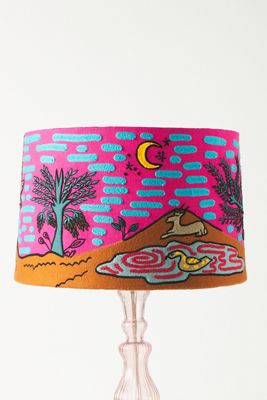 Applique Imagined World Lamp Shade