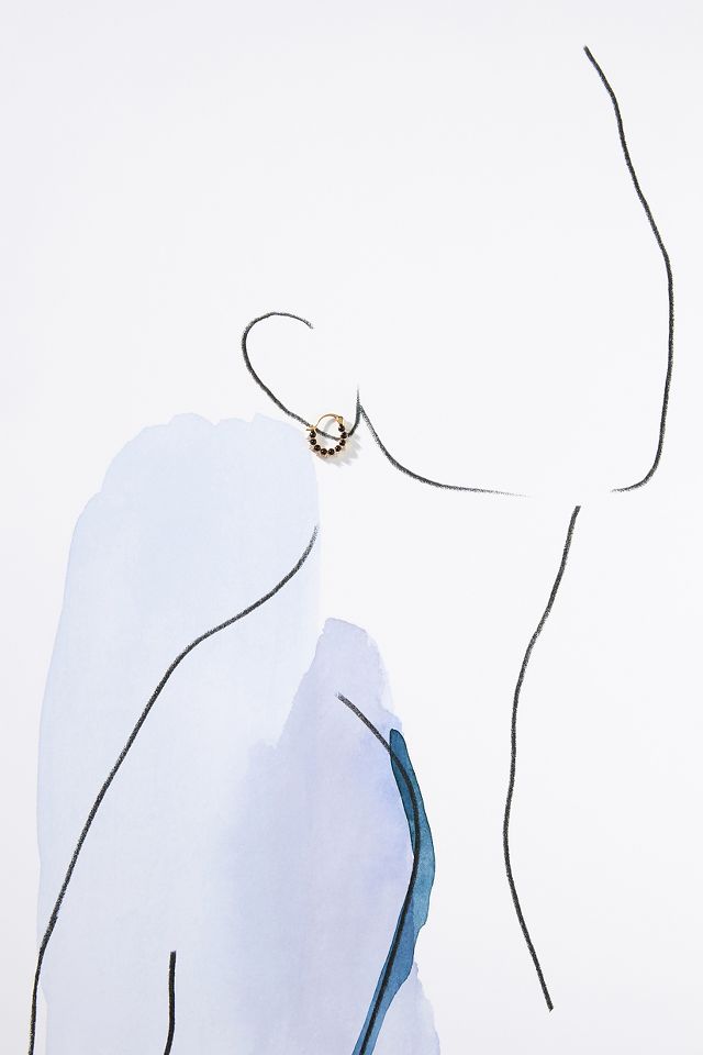 Opal Huggie Hoop Earrings | Anthropologie