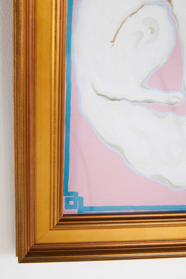 White Dogs On Pink Wall Art #2