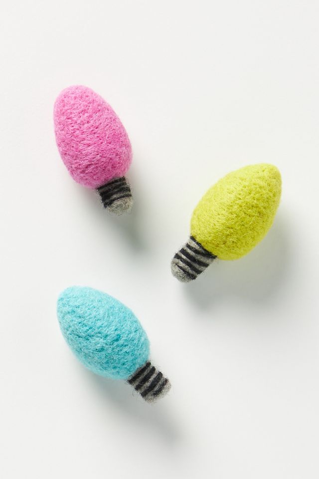 The Foggy Dog Holiday Lights Cat Toys, Set of 3
