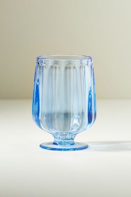 Lucia Acrylic Goblet Wine Glasses, Set of 4 - Sky