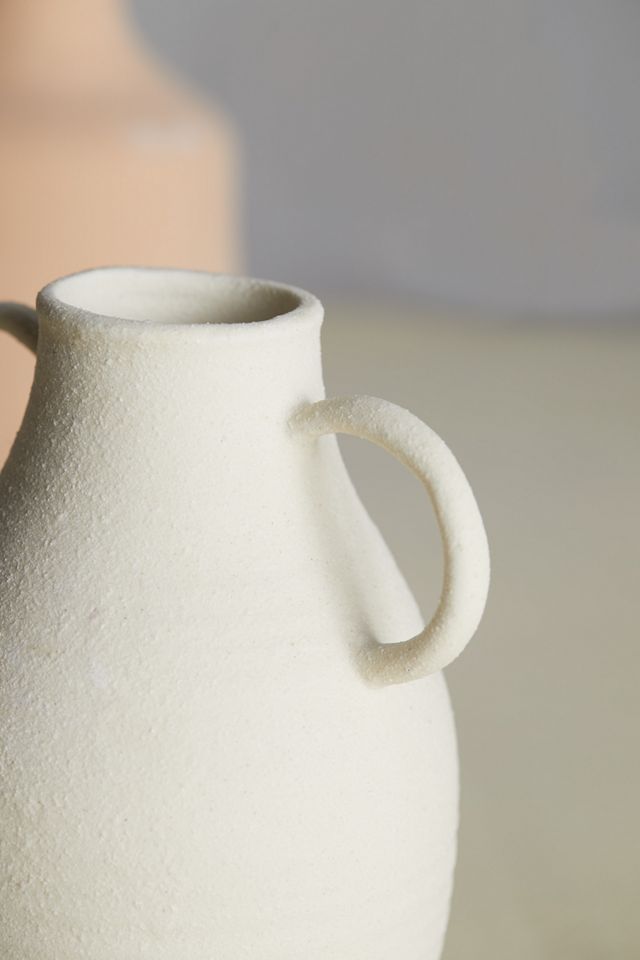 Porcelain Round Vase, Two Handle #3