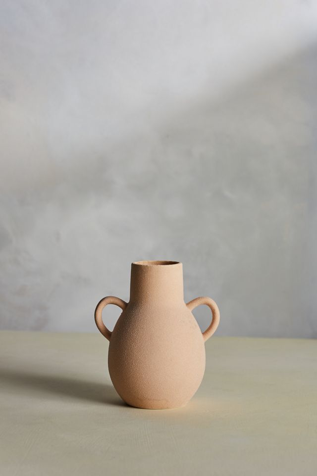 Porcelain Round Vase, Two Handle AnthroLiving