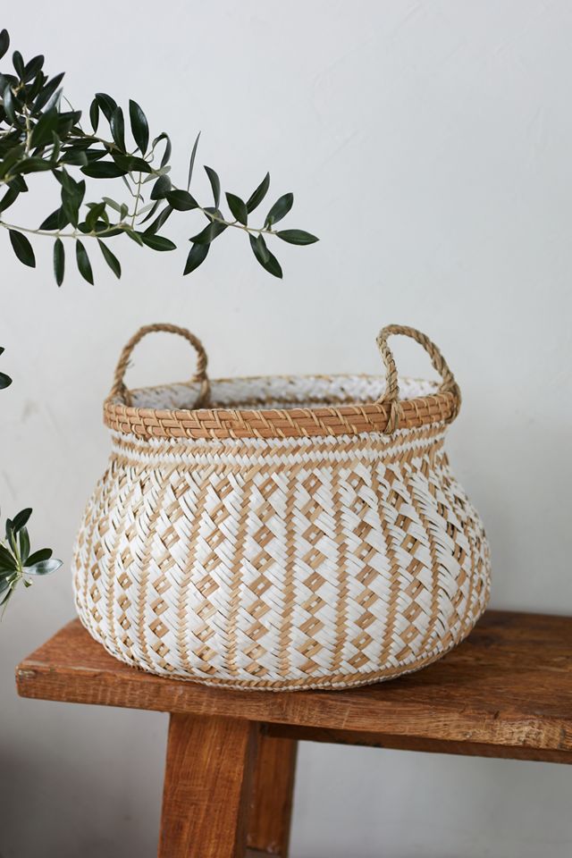 Geo White Storage Baskets, Set of 2 #2