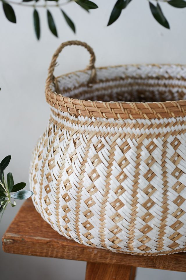 Geo White Storage Baskets, Set of 2 #3
