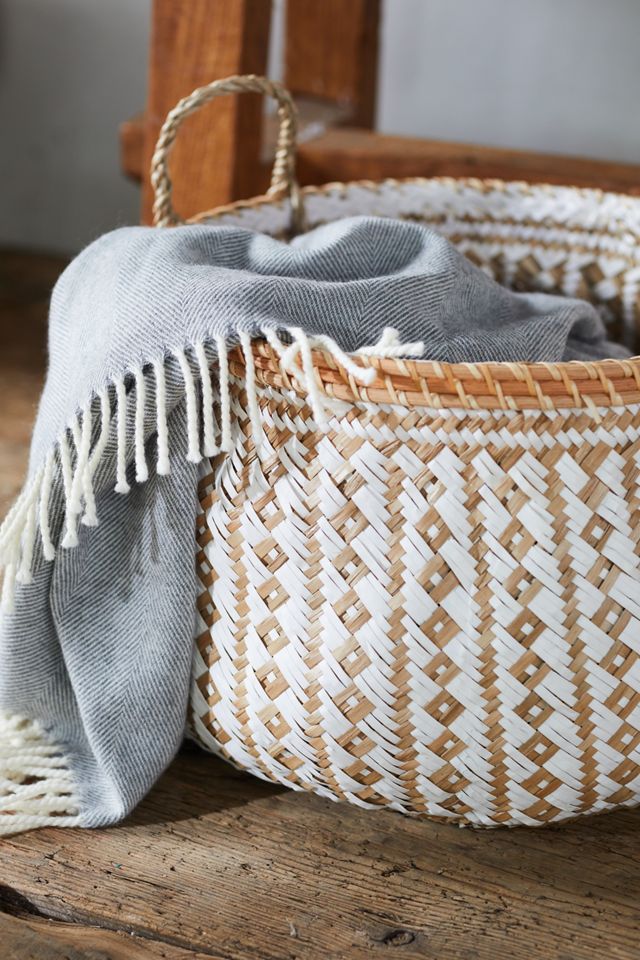 Geo White Storage Baskets, Set of 2 #4