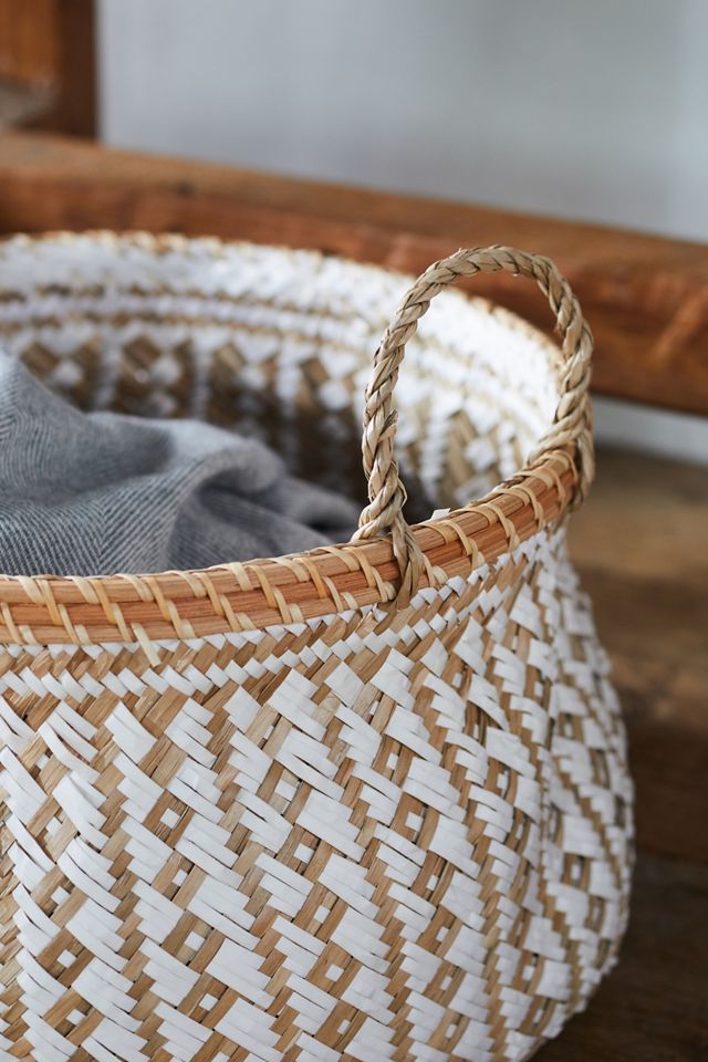 Geo White Storage Baskets, Set of 2 #5