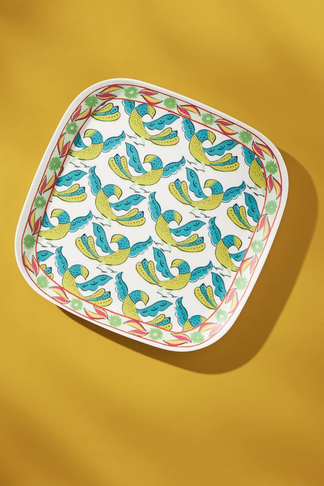 Bamboo Melamine Hibiscus Side Plate #1