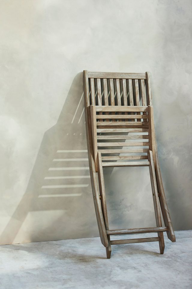 Folding Teak Side Chair #3