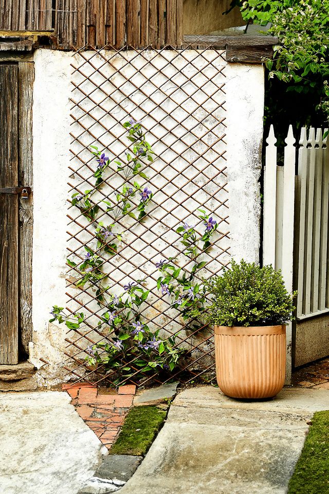 Fiber Concrete Barrel Pot, 12" #1