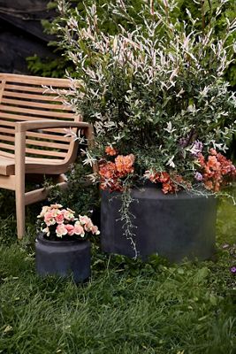 Fiber Jar Planter, 9"