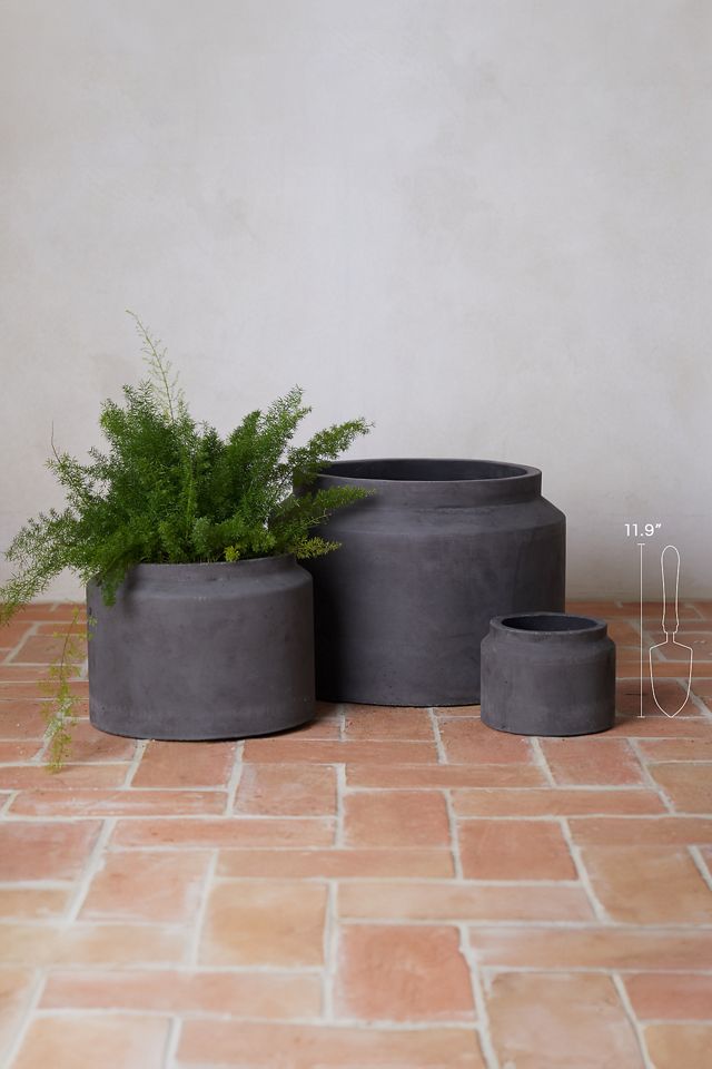 Fiber Jar Planter, 21" #5