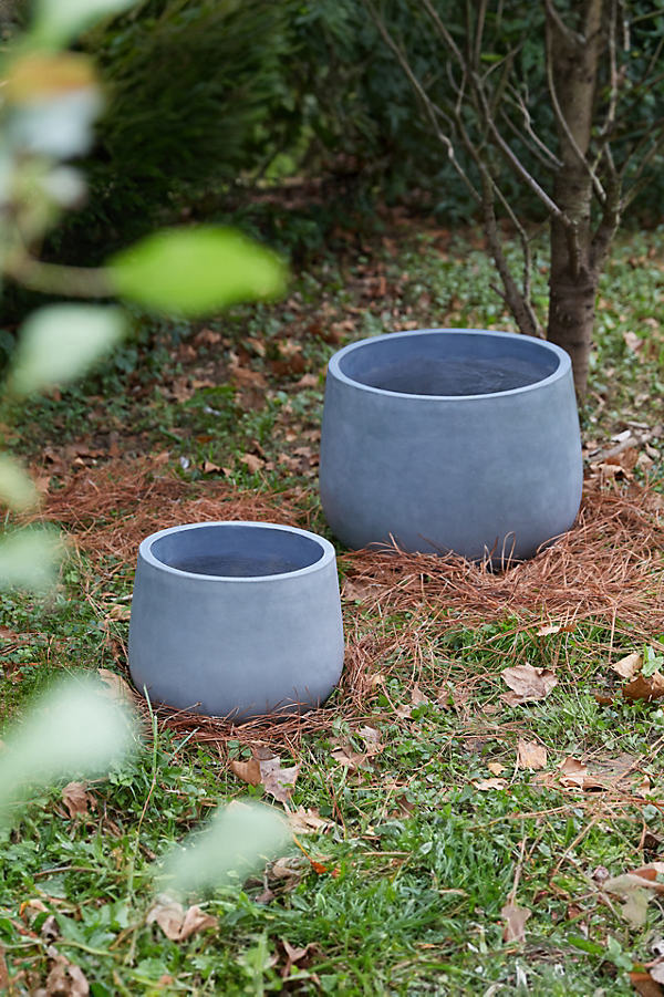 Shop Terrain Fiber Concrete Rounded Pot, 14"