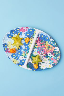 Sarah Campbell Bamboo Melamine Serving Platter