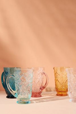 The Bombay Handblown Glass Pitcher